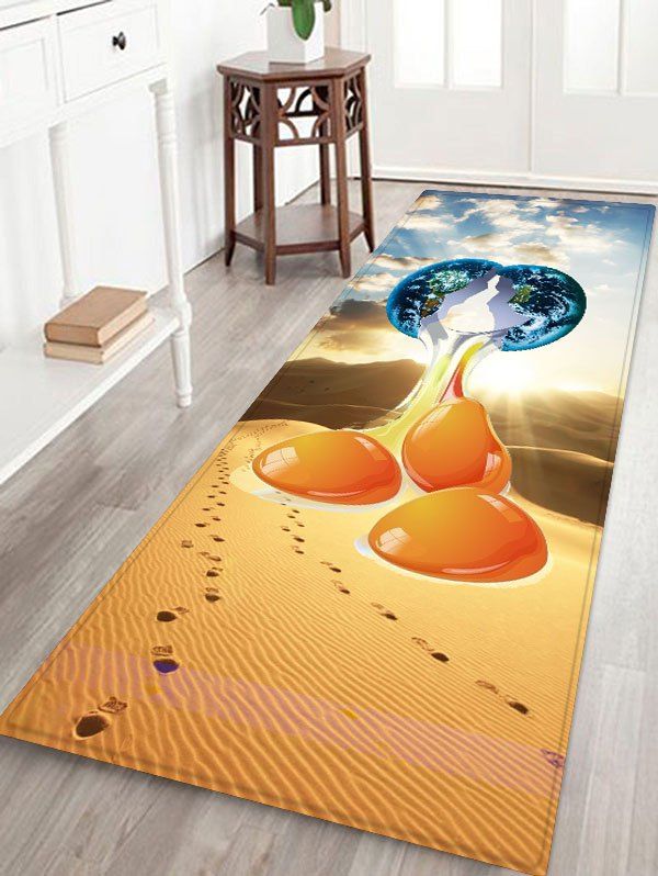 

Desert Earth Pattern Water Absorption Area Rug, Sun yellow