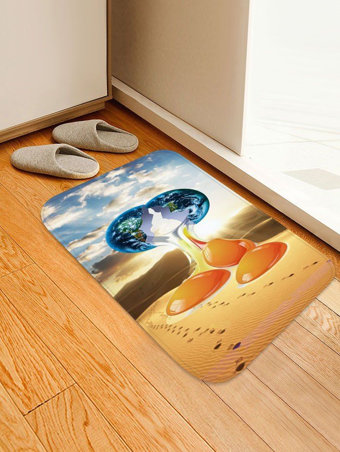 

Desert Earth Pattern Water Absorption Area Rug, Sun yellow