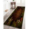 Tapis de Sol Motif de Bois et Sapin de Noël Antidérapant - multicolor W24 X L71 INCH