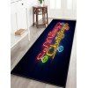 Tapis de Sol Joyeux Noël Antidérapant Motif de Lumière - multicolor W24 X L71 INCH