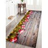 Tapis de Sol de Noël Motif de Bonhomme de Neige et Sapin de Noël - multicolor W16 X L47 INCH