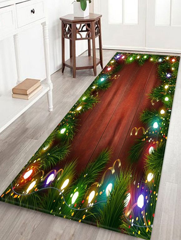 Tapis Absorbant d'Eau Motif de Lumière Anti-dérapant - multicolor W24 X L71 INCH
