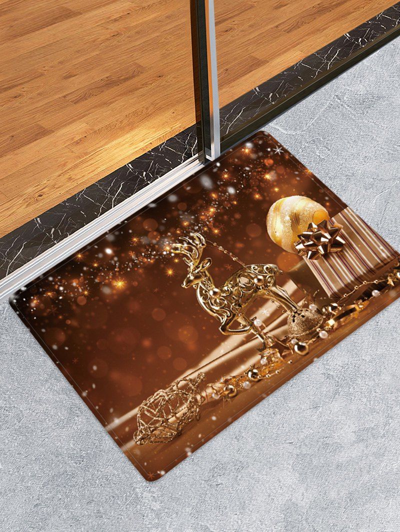 

Christmas Props Pattern Water Absorption Area Rug, Multi