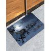 Tapis Anti-dérapant Absorbant d'Eau Motif de Cerf et de Traîneau - multicolor W24 X L35.5 INCH