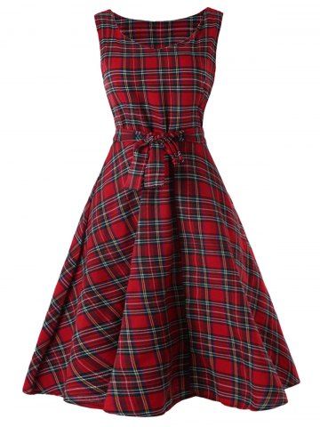 sleeveless-tartan-skater-dress