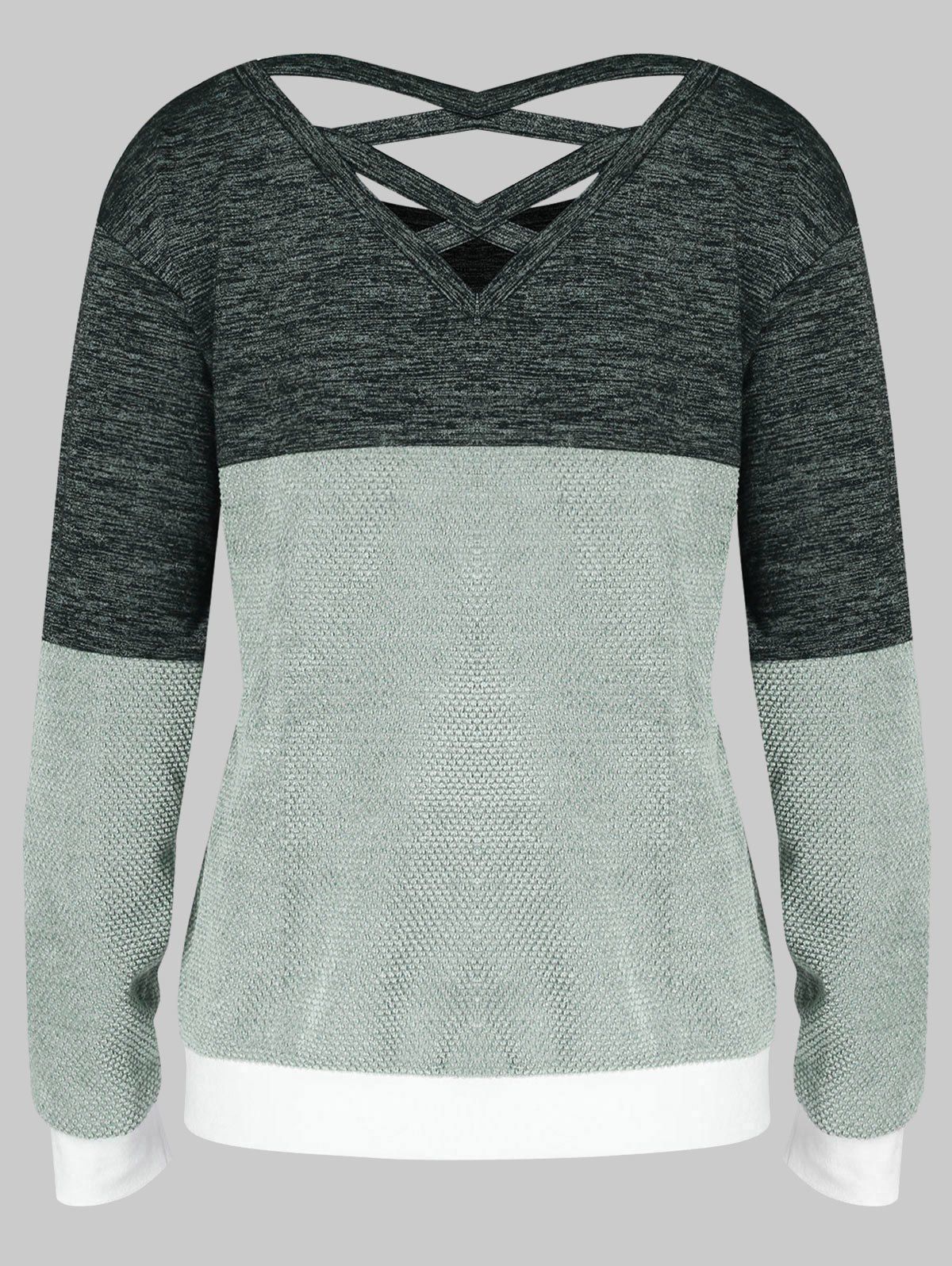 criss cross sweatshirt