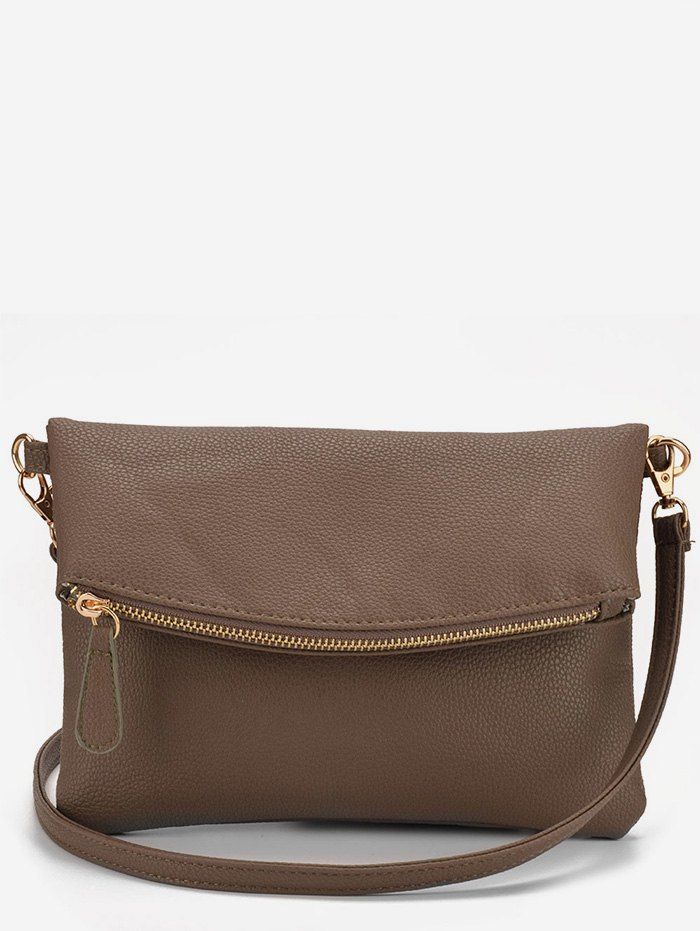 

Minimalist PU Leather Crossbody Bag, Coffee
