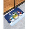 Tapis de Sol Antidérapant Absorption d'Eau Motif Bonhomme de Neige - multicolor W20 X L31.5 INCH