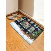 Tapis de Sol de Noël Décoratif Scène de Neige Imprimé - multicolor W16 X L24 INCH