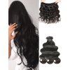 Extensions de Cheveux Humains Vierges Indiens Ondulés - Noir Naturel 30INCH X 30INCH X 30INCH