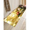 Tapis Anti-dérapant Absorbant d'Eau Motif de Boule et de Bonhomme de Neige - multicolor W16 X L47 INCH
