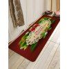 Tapis de Sol Absorption d'Eau Motif Boule de Noël Antidérapant - multicolor W16 X L47 INCH