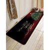 Tapis de Sol de Noël Anti-dérapant Absorption d'Eau Motif de Sapin - multicolor W16 X L47 INCH