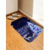 Tapis de sol imprimé de cerfs de Noël - Bleu de Minuit W20 X L31.5 INCH
