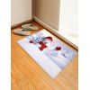 Tapis de Sol de Noël Anti-dérapant Absorbant d'Eau Motif Bonhomme de Neige - multicolor W16 X L24 INCH
