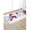 Tapis de Sol de Noël Anti-dérapant Absorbant d'Eau Motif Bonhomme de Neige - multicolor W24 X L35.5 INCH