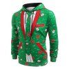 Christmas Blazer Pocket Pullover Hoodie - CLOVER GREEN M