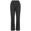 Pantalon de Nuit Imprimé à Pois - Noir 2XL