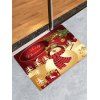 Tapis Anti-dérapant Absorbant d'Eau Motif de Cadeau et de Bonhomme de Neige - multicolor W16 X L24 INCH
