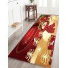 Tapis Anti-dérapant Absorbant d'Eau Motif de Cadeau et de Bonhomme de Neige - multicolor W24 X L71 INCH