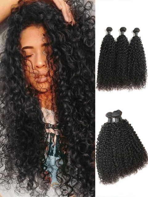 41 Off 2019 3pcs Jerry Curl Malaysian Virgin Huam Hair Weaves In