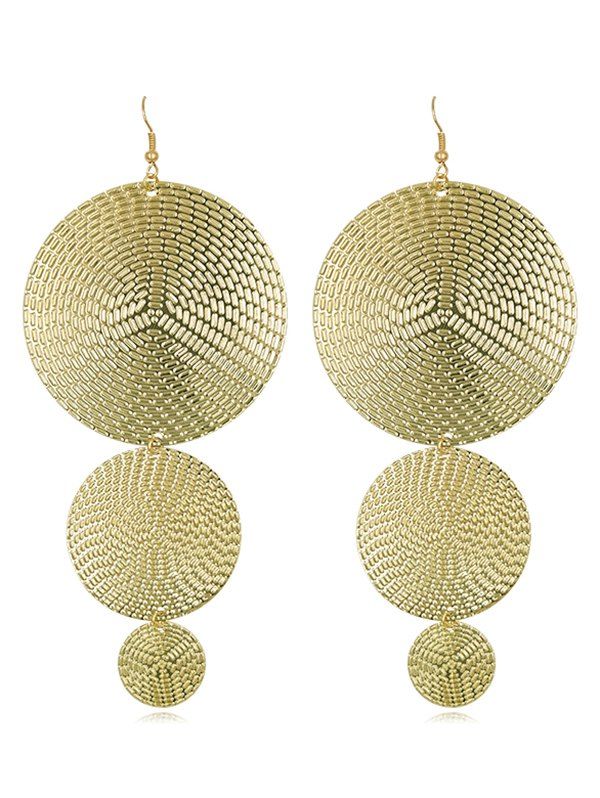 

Bohemian Alloy Round Hook Earrings, Gold
