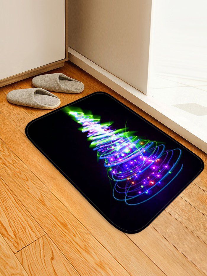 

Fantasy Christmas Tree Printed Floor Mat, Night