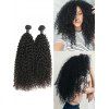 2 Pièces Extensions de Cheveux Humains Vierges Indiens - Noir Naturel 18INCH X 20INCH