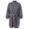 Robe Pull Manches Longues à Col Haut - Ardoise bleue L