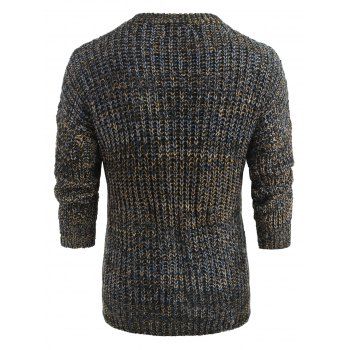 

Ripped Long Sleeve Sweater, Multicolor