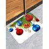 Tapis de Sol de Noël Décoratif Boule Imprimée - Blanc W16 X L24 INCH