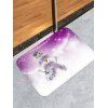 Tapis de Sol de Noël Décoratif Bonhomme de Neige Imprimé - Magenta W16 X L24 INCH