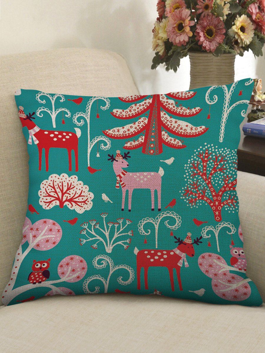 

Christmas Patterned Sofa Linen Pillowcase, Multi