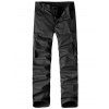 Pantalon Cargo Solide Zippé avec Multi-Poches - Noir XL