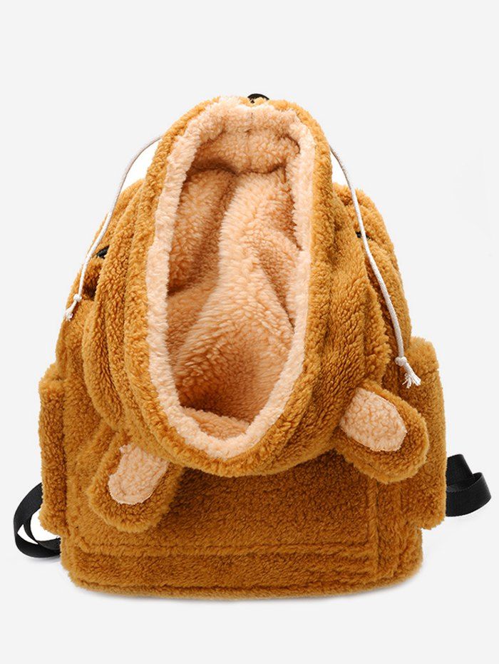 fluffy school backpack