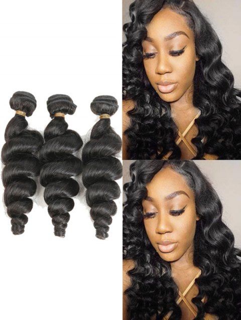 41 Off 2019 Malaysian Human Hair Loose Wave Hair Weaves In Black