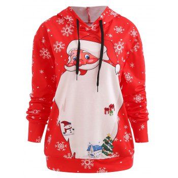

Christmas Santa Hoodie, Red