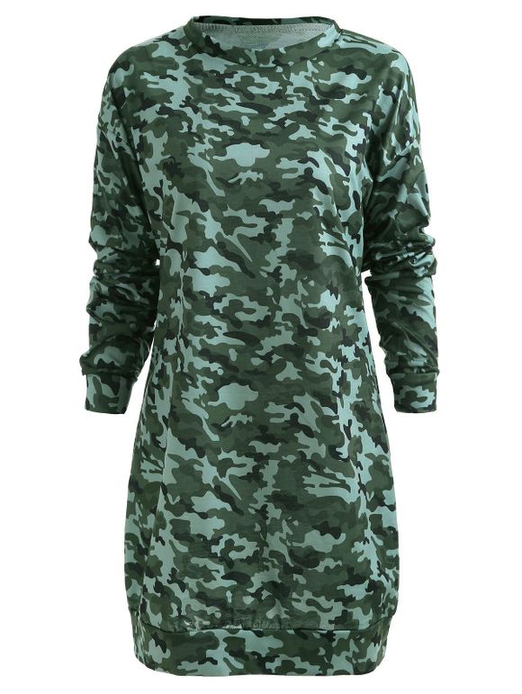 Robe Sweat-shirt Camouflage - Vert Camouflage S