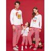 Pyjamas de Noël Assortis Bouteilles Imprimées Pour la Famille - Rouge MOM  XL