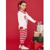 Christmas Bottles Print Matching Family Pajamas - RED KID  120
