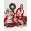 Christmas Letter Matching Family Pajamas - VALENTINE RED KID  110