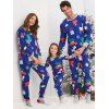 Ensembles de Pyjama de Noël Animal Dessin Animé Imprimé pour Famille - Bleu DAD  L