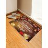 Tapis Anti-dérapant Absorbant d'Eau Motif de Père Noël - multicolor W16 X L24 INCH