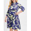 Robe Pendante Imprimée de Grande Taille - multicolor L