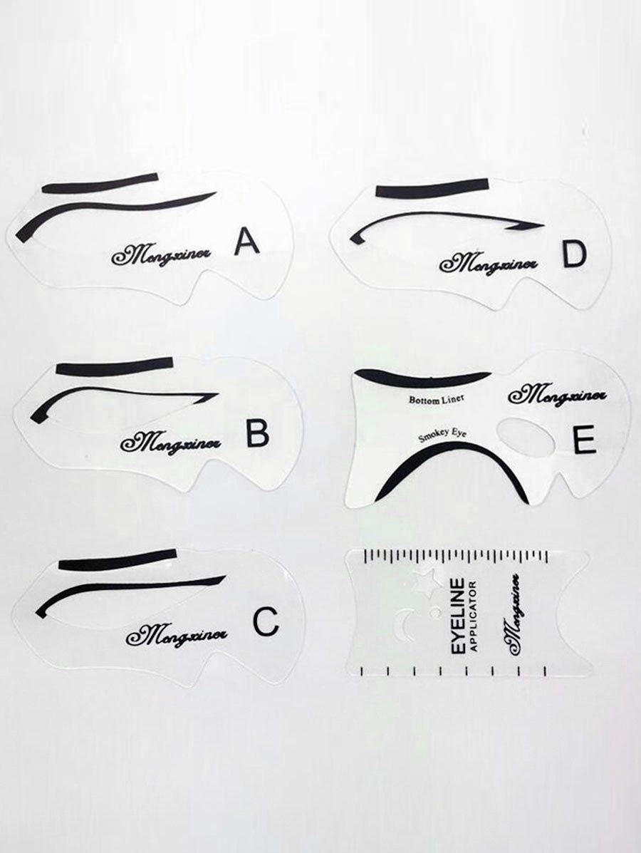 

Multifunctional Stencils Eyeliner Template Drawing Card, Transparent