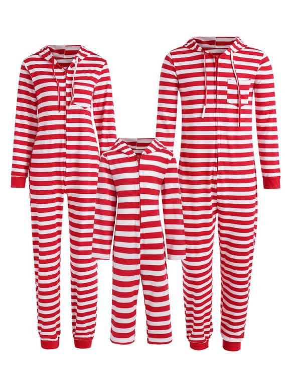 Pyjama de Noël à capuche avec jupe à capuche - Rouge MOM S
