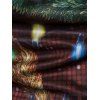 Tee-shirt à manches longues 3D imprimé chaîne de Noël - multicolor L