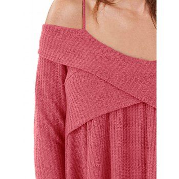 Cold Shoulder Crisscross Tunic Sweater