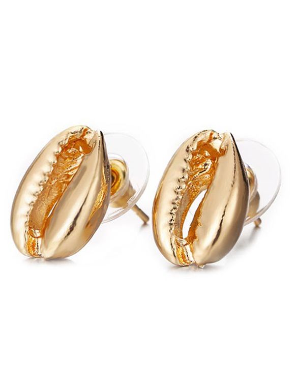 Alloy Shell Shape Stud Earrings - GOLD 