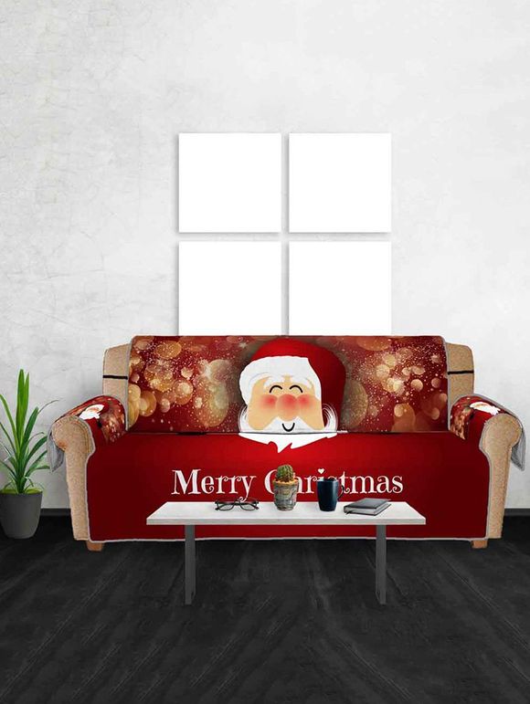 Housse de canapé motif Noël père Noël - multicolor THREE SEATS